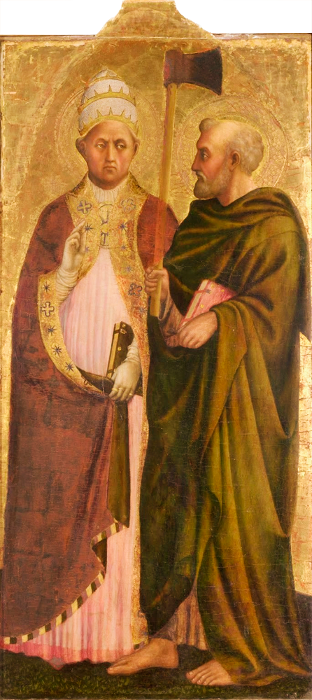 Папа Либериус (или, возможно, Григорий) и Св. Матфей. Мазолино / www.donatelo.ru